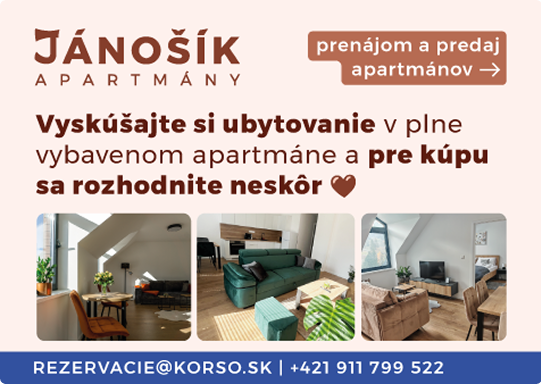 Návrh billboardu pre Apartmánový dom Jánošík