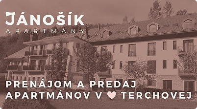 Návrh zadnej strany vizitky pre obchodníkov Apartmánového domu Jánošík