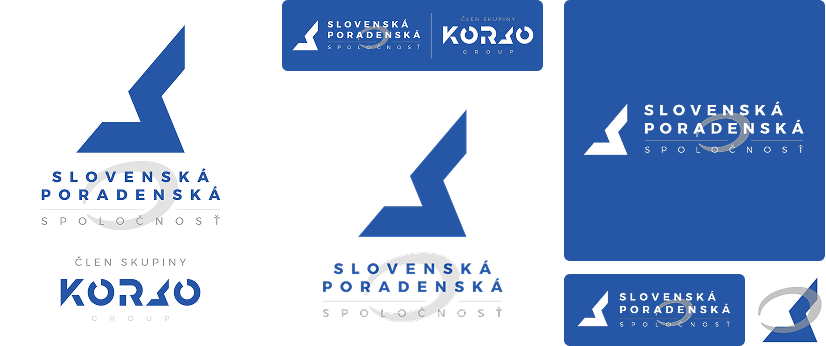 Rebrand loga Slovenskej poradenskej kancelárie, tak aby zapadalo do skupiny dcérskych firiem Korso Group