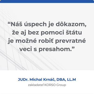 Návrh typu príspevku na Facebook s citáciou a konkrétneho obsahu od zakladateľov firmy