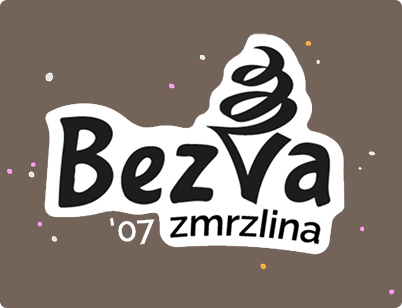 Návrh na hravý spôsob doplnenia loga zmrzliny Bezva zmrzlina o rok vzniku tejto značky